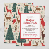 Weihnachtscocktail-Party Einladung (Vorne/Hinten)