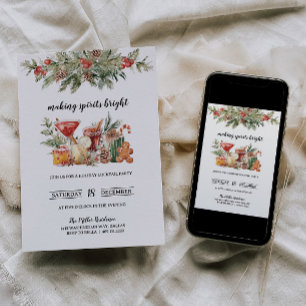 Weihnachtscocktail-Party Einladung