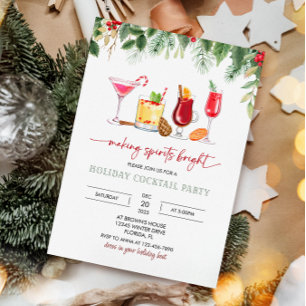 Weihnachtscocktail-Party Einladung