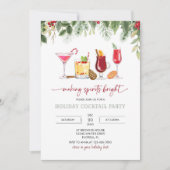 Weihnachtscocktail-Party Einladung (Vorderseite)