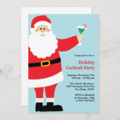 Weihnachtscocktail-Party Einladung (Vorne/Hinten)