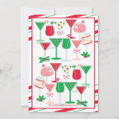 Weihnachtscocktail Party Einladung (Rückseite)