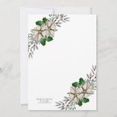 Weihnachtscocktail-Party Einladung (Rückseite)