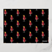 Weihnachtscocktail-Party Einladung (Rückseite)