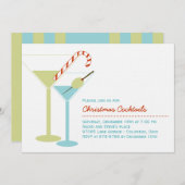 Weihnachtscocktail-Party Einladung (Vorne/Hinten)