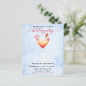 Weihnachtscocktail Party für Wasserfarben (Stehend Vorderseite)