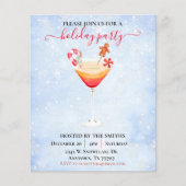 Weihnachtscocktail Party für Wasserfarben (Vorderseite)