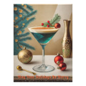 Weihnachtscocktail Party Happy Hour Fotodruck (Vorne)