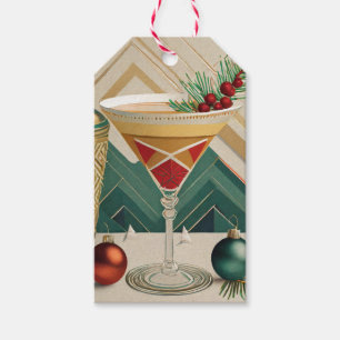 Weihnachtscocktail Party Happy Hour Geschenkanhänger