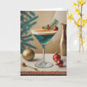 Weihnachtscocktail Party Happy Hour Karte (Gelbe Blume)