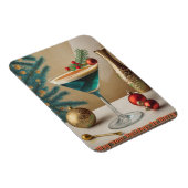 Weihnachtscocktail Party Happy Hour Magnet (Rechte Seite)