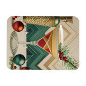 Weihnachtscocktail Party Happy Hour Magnet (Horizontal)