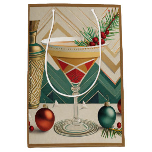 Weihnachtscocktail Party Happy Hour Mittlere Geschenktüte