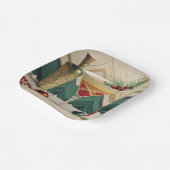 Weihnachtscocktail Party Happy Hour Pappteller (Gewinkelt)