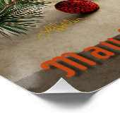 Weihnachtscocktail Party Happy Hour Poster (Ecke)