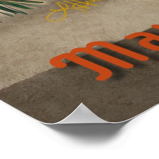 Weihnachtscocktail Party Happy Hour Poster (Ecke)