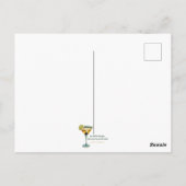 Weihnachtscocktail Party Happy Hour Postkarte (Rückseite)