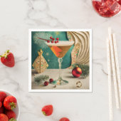 Weihnachtscocktail Party Happy Hour Serviette (Beispiel)