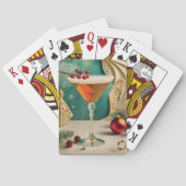 Weihnachtscocktail Party Happy Hour Spielkarten (Rückseite)