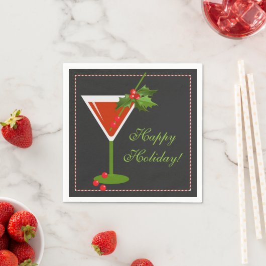 Weihnachtscocktail Party Paper Napkins Serviette (Beispiel)