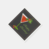 Weihnachtscocktail Party Paper Napkins Serviette (Ecke)