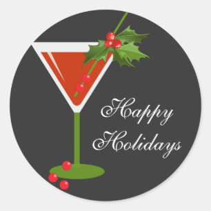 Weihnachtscocktail Party Sticker