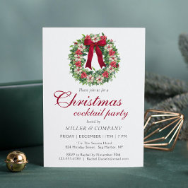 Weihnachtscocktail Party Weihnachtsfest Party Einladung