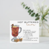 Weihnachtscocktail Rezept Schnellbitter Rum Postkarte (Stehend Vorderseite)
