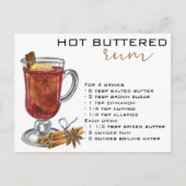 Weihnachtscocktail Rezept Schnellbitter Rum Postkarte (Vorderseite)