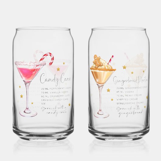 Weihnachtscocktail Rezept Set 2 Dosenglas (Rückseite)