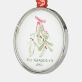 Weihnachtscocktail-Servietten Ornament Aus Metall (Links)