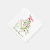 Weihnachtscocktail-Servietten Serviette (Ecke)