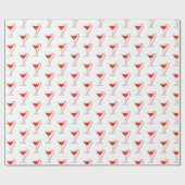 Weihnachtscocktail Weihnachtswrapper Geschenkpapier (Flach)