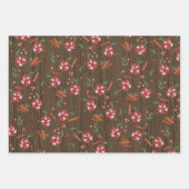 Weihnachtscocktail Wrapping Paper Set Geschenkpapier Set (Vorderseite 2)