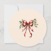 Weihnachtscocktail's Elegantes Party Einladung (Rückseite)