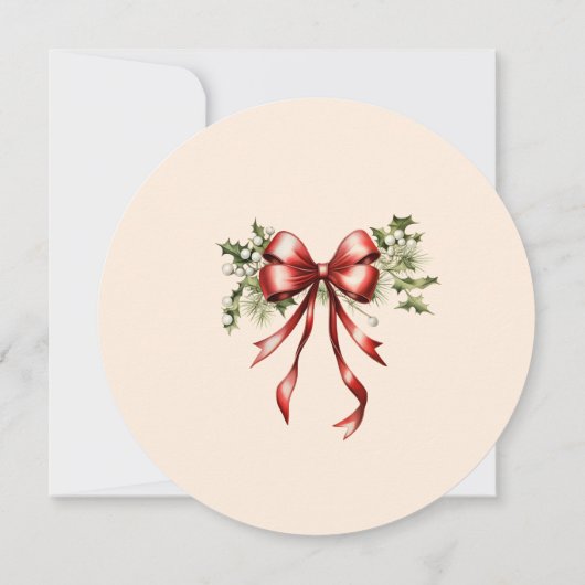 Weihnachtscocktail's Elegantes Party Einladung (Rückseite)