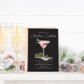 Weihnachtscocktail's Elegantes Party Einladung