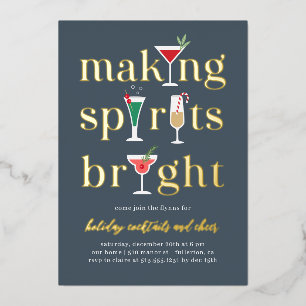 Weihnachtscocktails Feierabend Einladung