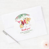 Weihnachtscocktails Feierabend Runder Aufkleber (Umschlag)