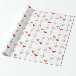 Weihnachtscocktails Geschenkpapier