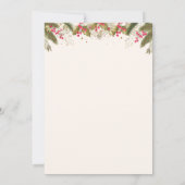 Weihnachtscocktails Party Einladung (Rückseite)