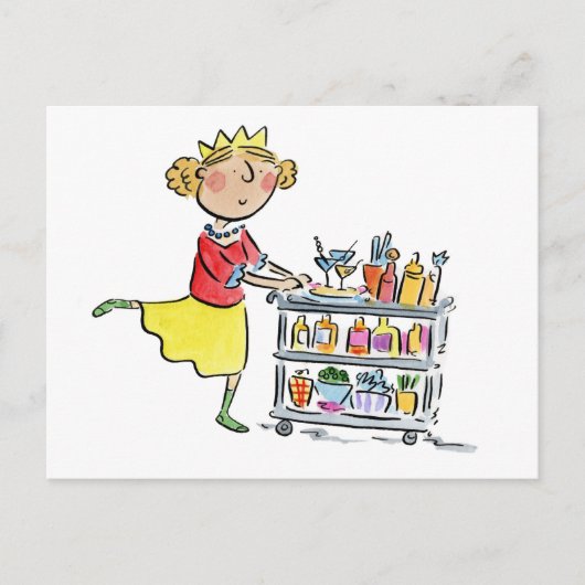 Weihnachtscocktails Postkarte (Vorderseite)