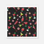 Weihnachtscocktails Serviette (Vorderseite)