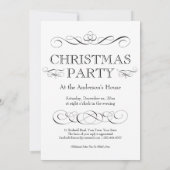 Weihnachtscocktails Vintag Texte Einladung (Rückseite)