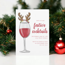 Weihnachtscocktails Weihnachtsfeier Rentier