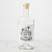 Weihnachtscocktails Wortart Alkoholflaschenetikett (Vorderseite)