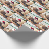 Weihnachtscoconut am Strand Geschenkpapier (Ecke)