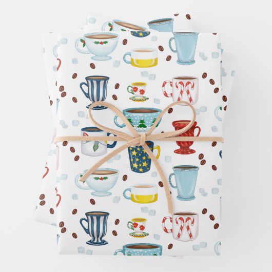 Weihnachtscoffee-Cup of Cosy Geschenkpapier Set (Beispiel)