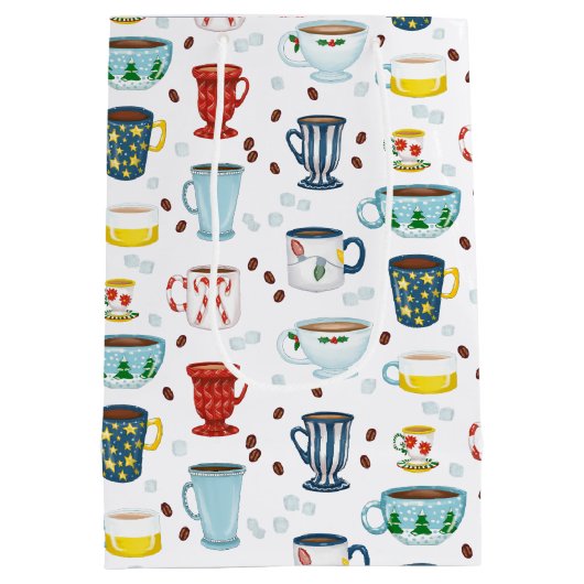 Weihnachtscoffee-Cup of Cosy Mittlere Geschenktüte (Rückseite)