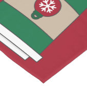 Weihnachtscoffes Schneeflocken Kurzer Tischläufer (Ecke)